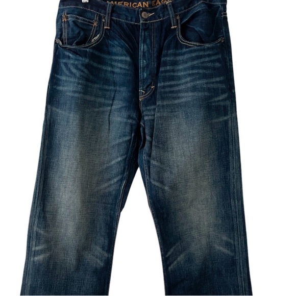 American Eagle Outfitters Other - American Eagle Outfitters Men's Relaxed Jeans - Dark Blue button fly